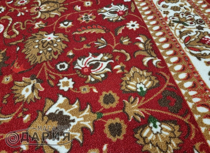 Мокетен килим ERIKA 8031 red елипса